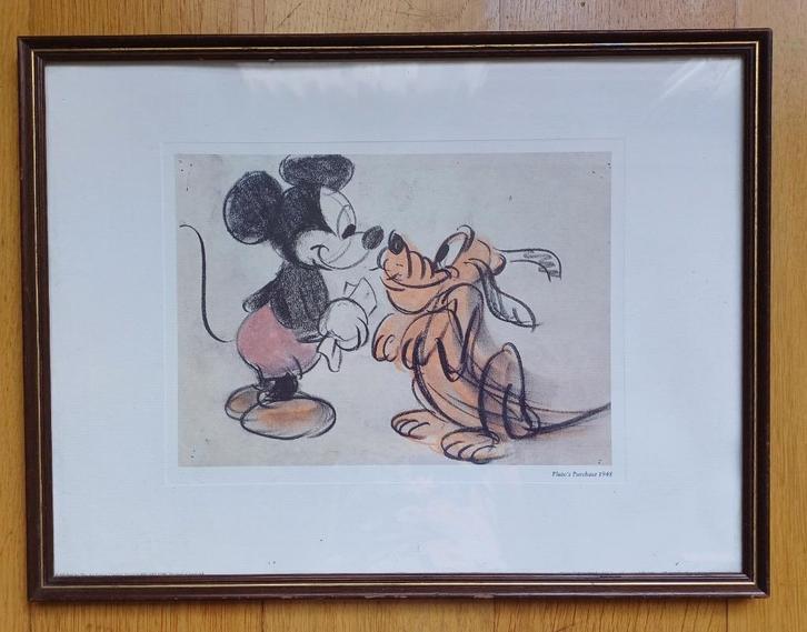 Pluto's Purchase (1948) Matte Print, Verzamelen, Disney, Overige typen, Goofy of Pluto, Ophalen of Verzenden