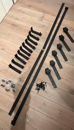 Schuifdeursysteem kast | Dubbele rail | 2, 3 of meer deuren, Doe-het-zelf en Verbouw, Ophalen, Overige typen, Zo goed als nieuw