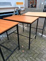 Tafel hoog model 3 stuks ijzer onder stel houd blad, Huis en Inrichting, Tafels | Statafels, Ophalen of Verzenden, Zo goed als nieuw