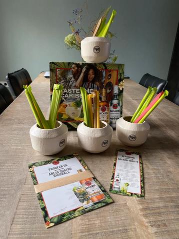 4 bacardi cocktailglazen in geschenkverpakking beschikbaar voor biedingen