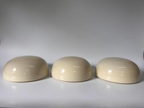 Vintage Gispen opaline lamp crème Ø 30 cm - 3 beschikbaar, Antiek en Kunst, Antiek | Lampen, Ophalen of Verzenden
