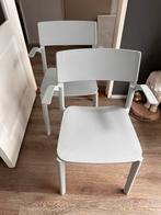 2x IKEA Niels Gammelgaard grijs stoelen – zeldzaam!, Kunststof, Twee, Ophalen of Verzenden, Zo goed als nieuw