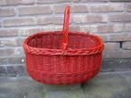 Rieten mand / Rood, Ophalen, Gebruikt, Mand, Riet
