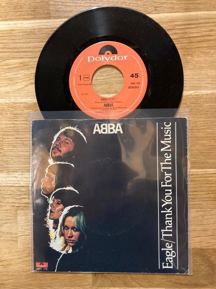 ABBA - Eagle / Thank you for the music, Cd's en Dvd's, Vinyl Singles, Single, 7 inch, Ophalen of Verzenden