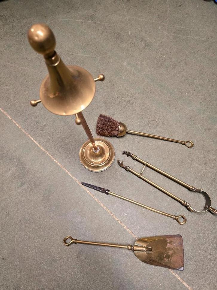 Koperen haardstel, Antiek en Kunst, Antiek | Koper en Brons, Koper, Ophalen of Verzenden