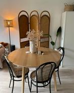 Ronde tafel, Huis en Inrichting, Tafels | Eettafels, Ophalen, 100 tot 150 cm, Zo goed als nieuw, Vier personen
