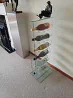 Glazen wijnrek, Ophalen, 5 tot 15 flessen, 75 cm of meer, Glas