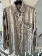 Glanzende blouse goudkleurig, Ophalen of Verzenden, Zo goed als nieuw, Maat 42/44 (L)