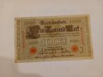 Duitse 1000 Mark Bankbiljet 1910, Postzegels en Munten, Bankbiljetten | Europa | Niet-Eurobiljetten, Ophalen of Verzenden