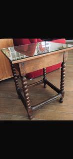 Eiken tafeltje, Ophalen, Gebruikt, Rechthoekig, Minder dan 55 cm