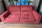 Natuzzi 2,5 zits bank stoffen bekleding steen rood, Huis en Inrichting, Banken | Bankstellen, Ophalen, Gebruikt, 150 tot 200 cm