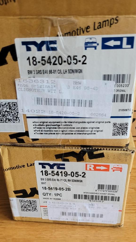 BMW E46 Knipperlichten - Nieuw, Auto-onderdelen, Verlichting, BMW, Nieuw, Ophalen of Verzenden