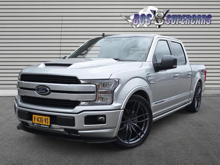Ford USA F-150 LARIAT SPORT 5.0L V8 SUPERCHARGED 2019, Auto's, Ford Usa, Bedrijf, Te koop, F-150, Lederen bekleding, Metallic lak