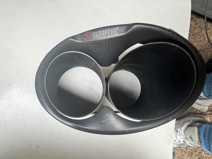 Akrapovic Eindstuk RS7/RS6/S7/A7 Dubbel, Auto-onderdelen, Uitlaatsystemen, Audi, Gebruikt, Ophalen of Verzenden