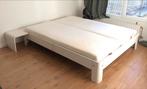 Auping Auronde Bed 160cm (lage versie) incl 2x spiraalbodem, Huis en Inrichting, Slaapkamer | Bedden, Ophalen, Gebruikt, Wit, Tweepersoons