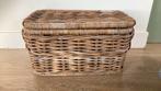 Rotan mand met deksel, Huis en Inrichting, Woonaccessoires | Schalen en Manden, Ophalen, Gebruikt, Mand, Riet
