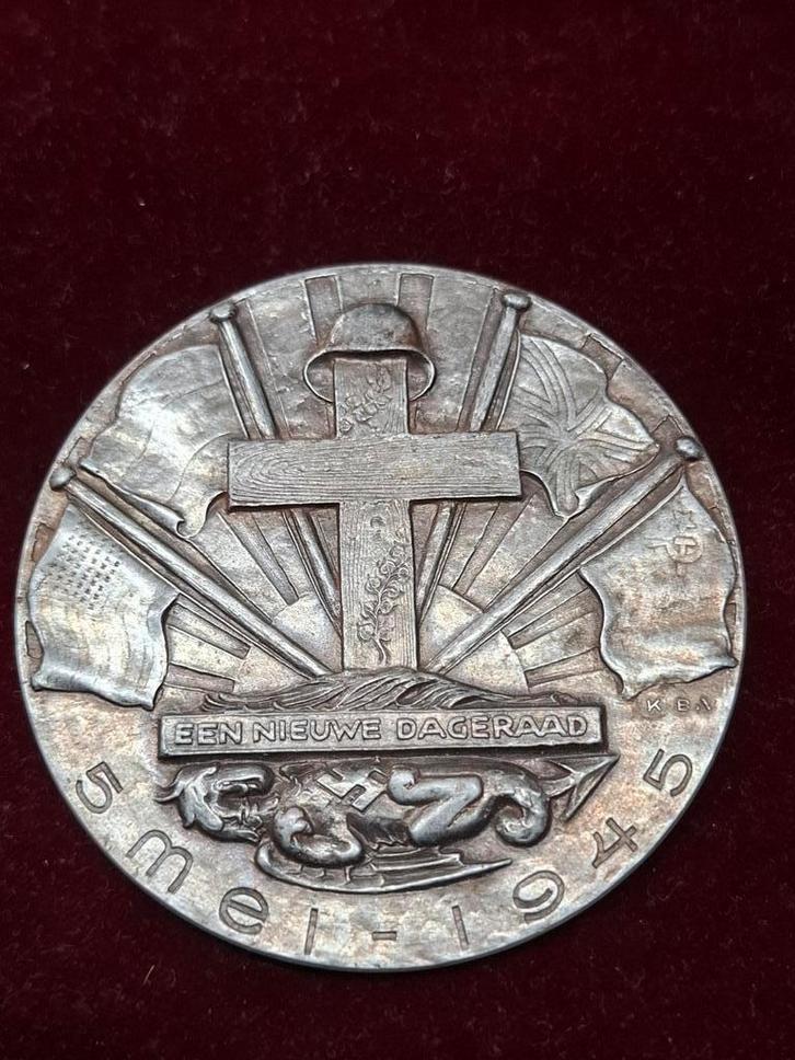 Penning  1945 Bevrijding - Kutterink, Postzegels en Munten, Penningen en Medailles, Overige materialen, Nederland, Ophalen of Verzenden