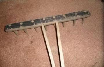 Hooihark - Rechte houten hark - 54cm breed - 150cm lang beschikbaar voor biedingen