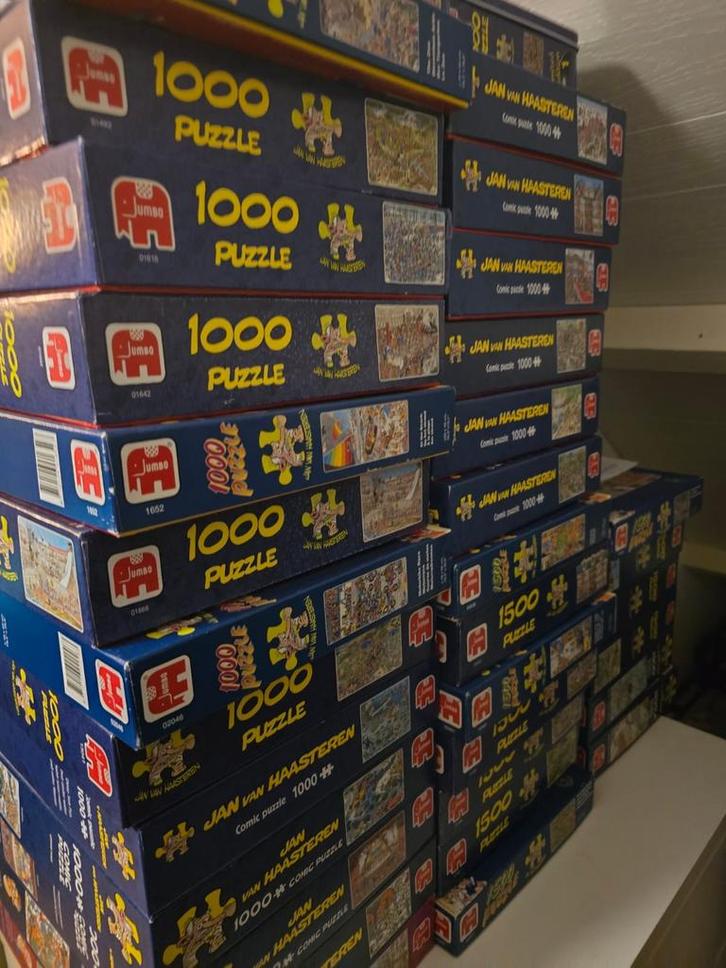 Jan van Haasteren & Wasgij Puzzels, Hobby en Vrije tijd, Denksport en Puzzels, Zo goed als nieuw, Legpuzzel, 500 t/m 1500 stukjes