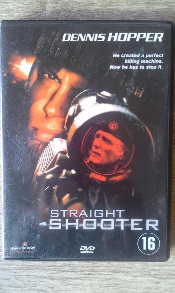Straight Shooter (Dennis Hopper), Cd's en Dvd's, Dvd's | Thrillers en Misdaad, Zo goed als nieuw, Actiethriller, Vanaf 16 jaar