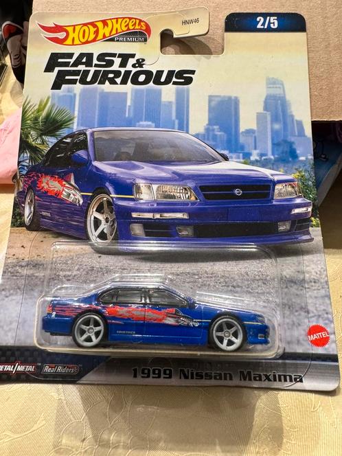Hotwheels Fast & Furious 1999 Nissan Maxima hot wheeld dp1, Verzamelen, Overige Verzamelen, Nieuw, Verzenden