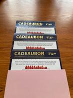 POSTCODELOTERIJ CADEAUBONNEN 3 stuks, incl. Verzendkosten, Ophalen of Verzenden, Nieuw