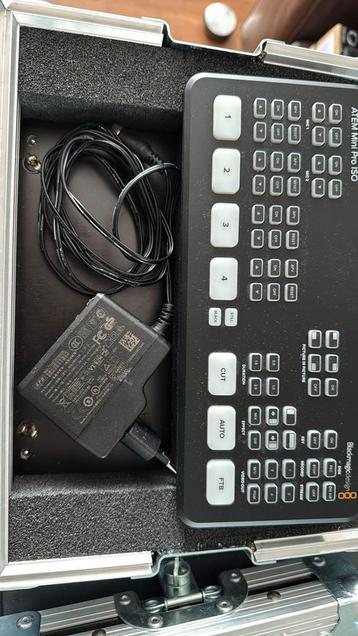 Blackmagic ATEM Mini Pro ISO +Stofkap +Flightcase Als Nieuw beschikbaar voor biedingen