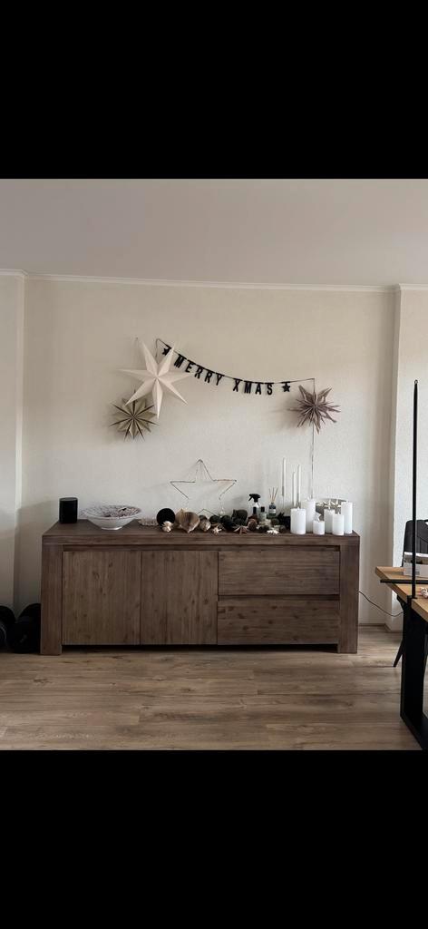 Japandi Dressoir + TV Meubel Set, Huis en Inrichting, Kasten | Dressoirs, Gebruikt, 200 cm of meer, 25 tot 50 cm, Met lade(s)