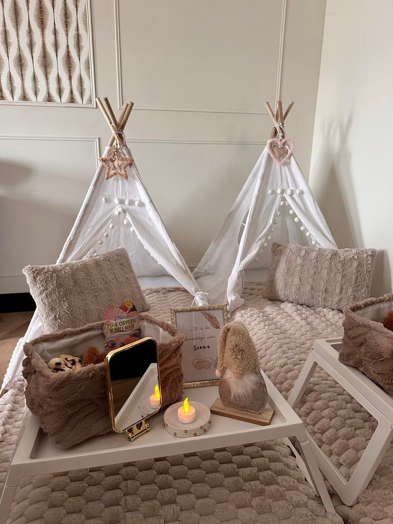 Te koop Tipi slaapfeestje kinderfeestje tipis, Ophalen, Nieuw, Verjaardag