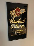 Grolsch de klok reclame, Verzamelen, Biermerken, Ophalen, Gebruikt, Reclamebord, Plaat of Schild, Grolsch