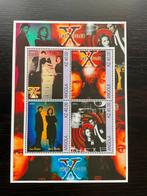 The X Files in Postzegelvel met 4 versch Postzegels, Verzenden, Postfris, Overige thema's