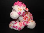 ANNA CLUB PLUSH GIRAFFE VELOURS WIT MET ROZE PAARSE ORANJE B, Ophalen of Verzenden, Nieuw, Overige typen