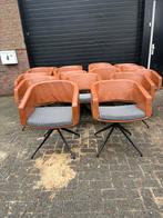 Partij van 17 Echt Lederen Draaistoelen, Ophalen of Verzenden, Vijf, Zes of meer stoelen