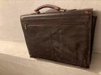 Elegante leren akte tas, Ophalen, Zo goed als nieuw, Bruin, Aktetas of Boekentas