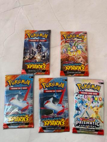 Pokemon Scarlet & Violet Surging Sparks Boosters (4) beschikbaar voor biedingen