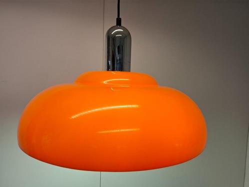 Starlux Hanglamp Oranje, Huis en Inrichting, Lampen | Hanglampen, Gebruikt, Minder dan 50 cm, Kunststof, Metaal, Ophalen of Verzenden