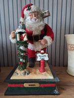 Holiday creations 1993 noel music box Kerstman op north pole, Gebruikt, Ophalen of Verzenden