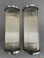 Set van 2 Art Deco wandlampen, Ophalen of Verzenden, Zo goed als nieuw, Metaal