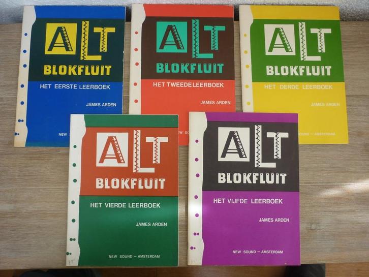 James Arden - Altblokfluit - Deel 1 t/m 5, Muziek en Instrumenten, Bladmuziek, Zo goed als nieuw, Artiest of Componist, Populair