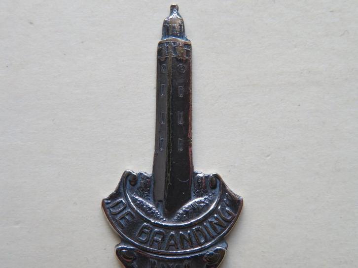 Lepeltje vuurtoren De Branding Noordwijk aan Zee, Antiek en Kunst, Antiek | Bestek, Verzenden