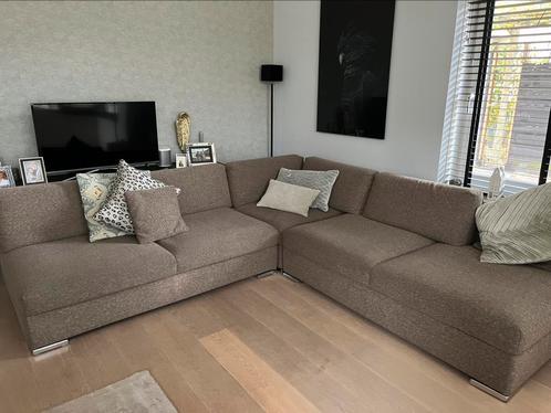 Zeer mooie Danca design bank taupe, Huis en Inrichting, Banken | Complete zithoeken, Zo goed als nieuw, Stof, Ophalen of Verzenden