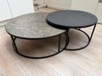 Salontafel Keijser&Co zgan 2-delig, Ophalen, 50 tot 100 cm, Rond, Zo goed als nieuw