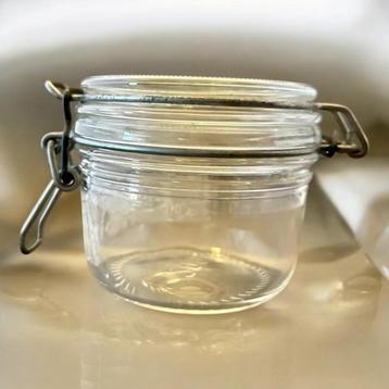 Vintage  glazen pot Luminarc Arc 200 ml, uit Frankrijk  beschikbaar voor biedingen