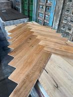 Partij 2000m2 eiken houten visgraat vloer parket geoleid