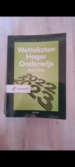 Wetteksten Hoger Onderwijs 2022-2023, Gelezen, Noordhoff, Alpha, HBO