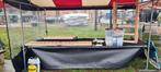 Achterzeil (5 m) + zijzeil marktkraam, Ophalen, Zo goed als nieuw
