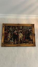 Geborduurde nachtwacht, Ophalen