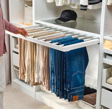 IKEA 2x pax komplement uitrekbaar broekhanger - afbeelding 2