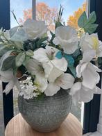 Kunstboeket met Vaas - 50x50cm, Huis en Inrichting, Ophalen of Verzenden, Nieuw, Binnen