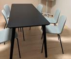 Eettafel Ikea Lisabo en 6 stoelen Ikea karlpetter, Huis en Inrichting, Ophalen, 50 tot 100 cm, Zo goed als nieuw, Vijf personen of meer